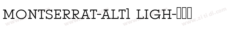 montserrat-alt1 ligh字体转换